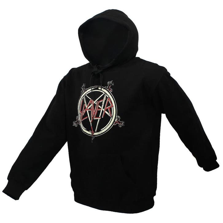 Slayer Pentagram Hoodie Trui, Kleding | Dames, Truien en Vesten, Verzenden