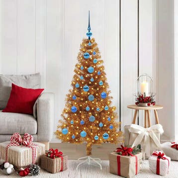 vidaXL Kerstboom Goud 150 cm PET, Diversen, Verzenden, Nieuw