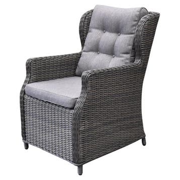 Ibiza premium dining tuinstoel antraciet, Tuin en Terras, Tuinstoelen, Ophalen of Verzenden, Nieuw, Wicker