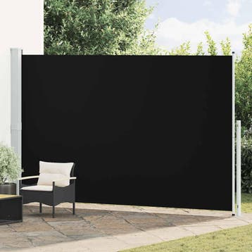 vidaXL Tuinscherm uittrekbaar 220x514 cm zwart, Verzenden, Nieuw