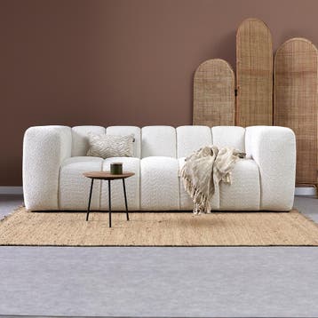 *WOONWINKEL* Design Bank Creme 3-zits, Verzenden, Nieuw