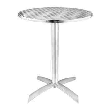 Bolero alumiminium klaptafel met RVS blad 60(Ø)cm, Verzenden, Nieuw in verpakking