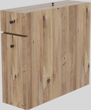 2dekans | Asir Badkamerkast - Eik - 20 x 55 x 60 cm, Ophalen of Verzenden, Gebruikt