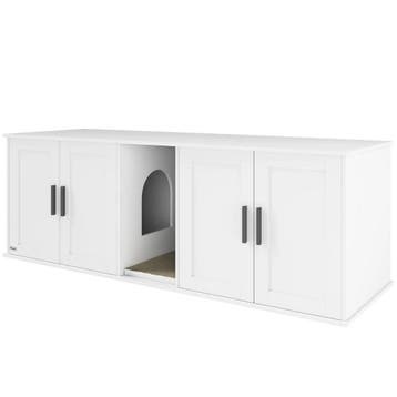 TRUUSK Kattenbak-kast met Deur en Scheidingswand - Kattentoi, Verzenden, Nieuw