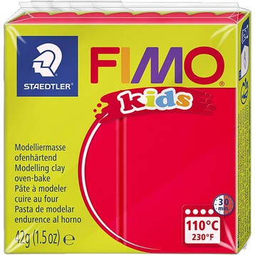 FIMO® Kids Boetseerklei, rood, 42 gr/ 1 doos, Nieuw