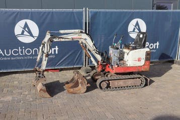 Veiling: Minigraver Takeuchi TB108 Diesel 7.1kW 2000, Zakelijke goederen, Ophalen, Graafmachine