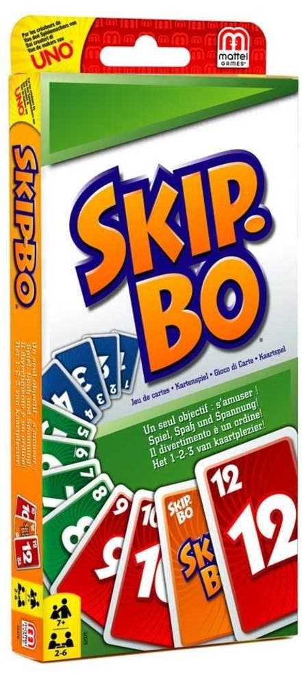 Skip Bo - Kaartspel | Mattel - Kaartspellen, Hobby en Vrije tijd, Gezelschapsspellen | Kaartspellen, Nieuw, Verzenden