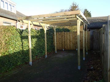 basis houtpakket carport serre overkapping div afmetingen, Ophalen, Nieuw, 250 cm of meer, Palen