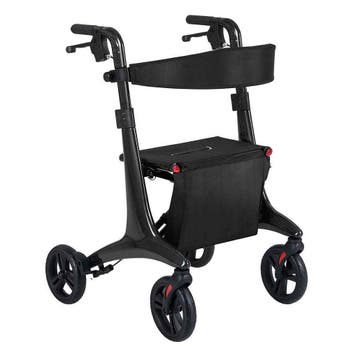 2dekans | Coast Opvouwbare Rollator zwart – Ultralichte, Diversen, Ophalen of Verzenden, Zo goed als nieuw