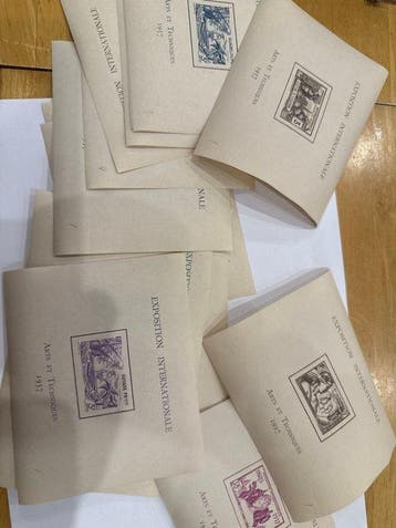 Frankrijk 1937 - Compleet 24 stuks filatelistische mapjes –, Gestempeld