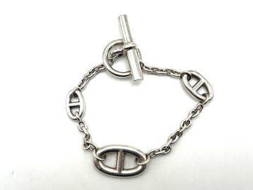 Hermès - Armband - Chaîne dancre Zilver, Sieraden, Tassen en Uiterlijk, Nieuw