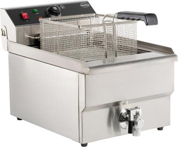 Combisteel Friteuse | Elektrisch | 10L | 400v | Aftapkraan |, Ophalen of Verzenden, Nieuw in verpakking
