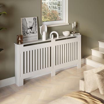 Radiatorombouw Vila, in lamellenontwerp, met plank, Verzenden, Nieuw