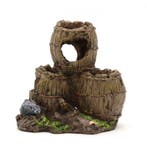 Houten vaten / tonnen large OS-198 - aquarium decoratie, Dieren en Toebehoren, Ophalen of Verzenden, Nieuw