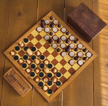 Staunton Revanche - Homas Finish - Schaakspel - Dubbelzijdig, Antiek en Kunst, Curiosa en Brocante
