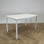 kantinetafel 125x75 cm, wit, Ophalen of Verzenden, Gebruikt, Bureau