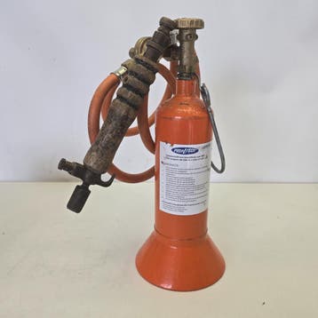 Karweifles 1 liter met voet (LEEG) En Brander | Nette Staat, Ophalen of Verzenden, Nieuw