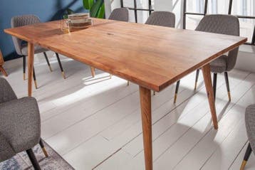 Massieve eettafel MYSTIC LIVING 160cm natuurlijk acacia, Ophalen of Verzenden, Nieuw