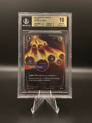 Beckett Bgs 10 Riftbound Bullit Time 268/298 L.O.L, Verzenden, Zo goed als nieuw, Losse kaart