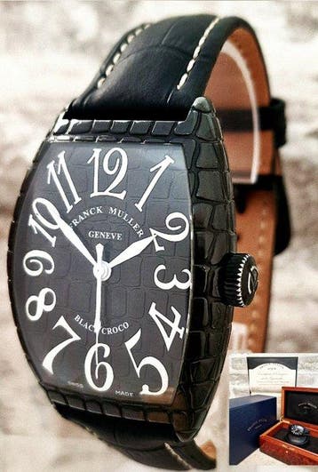 Franck Muller - Casablanca Black Croco - Zonder minimumprijs, Sieraden, Tassen en Uiterlijk, Horloges | Heren, Nieuw