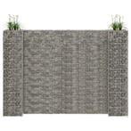 vidaXL Gabion plantenbak H-vormig 260x40x200 cm staaldraad, 100 cm of meer, Verzenden, Nieuw, Metaal