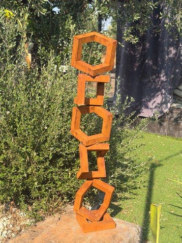 Ana Lucia B.M - Sculpture Corten - XL - No Reserve