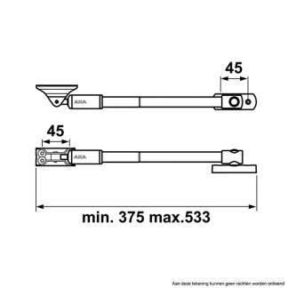 Raamuitzetter | AXA | Tot 35 centimeter, Verzenden, Nieuw