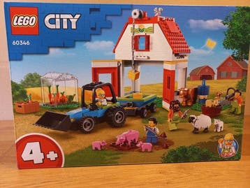 Lego Set - 60346 - City - Boerderij met tractor en dieren, Nieuw