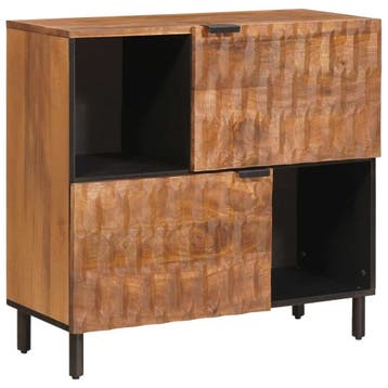 vidaXL Dressoir Acacia Bruine Afwerking 80 x 33 x 75 cm, Verzenden, Nieuw