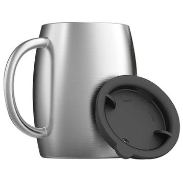 Slimtron 414ml drinkbeker koffiebeker - RVS - Geschikt voor, Ophalen of Verzenden, Nieuw