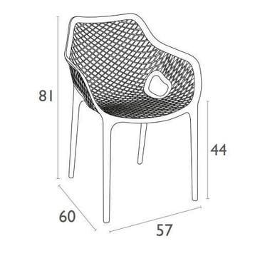 Tuinstoel  Air XL  Avocado Groen  Siesta, Verzenden, Nieuw