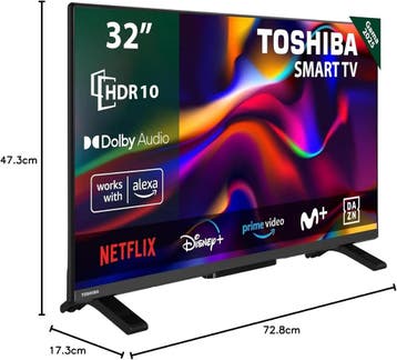 TOSHIBA TV 32WV2463DG 32 LED HD Ready VIDAA (TV toestellen), Audio, Tv en Foto, Verzenden, Nieuw