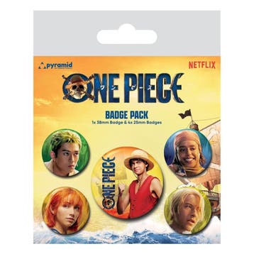 One Piece Pin-Back Buttons 5-Pack The Straw Hats, Ophalen of Verzenden, Nieuw