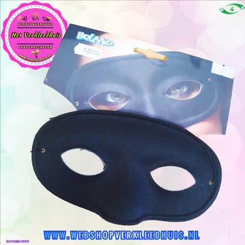 Oogmasker zwart met neus, Hobby en Vrije tijd, Feestartikelen, Verzenden, Nieuw