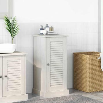 vidaXL Badkamerkast met plank VIGO Wit en Antiek Wit 37,5 x, Verzenden, Nieuw