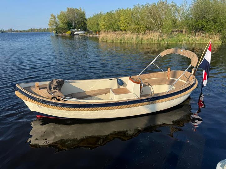 Van Wijk Sloep 621 Classic - Moët, Watersport en Boten, Sloepen, Binnenboordmotor, Diesel, Zo goed als nieuw, Polyester, Ophalen