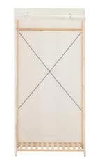 Stoffen Kledingkast – 79×40×170 cm, Met Roede en Hoes, Ruim, Huis en Inrichting, Kasten | Kledingkasten, Verzenden, Nieuw