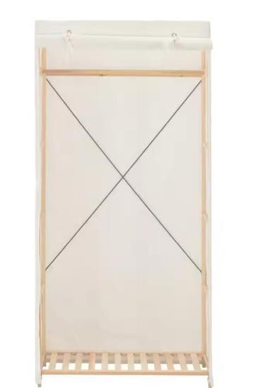 Stoffen Kledingkast – 79×40×170 cm, Met Roede en Hoes, Ruim, Huis en Inrichting, Kasten | Kledingkasten, Verzenden, Nieuw