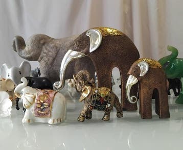 Collectie met dierenthema - Olifanten. Beeldjes van, Antiek en Kunst