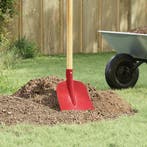 vidaXL Schep Hoofd Rood 32 x 24,5 cm Gepoedercoat staal, Tuin en Terras, Verzenden, Nieuw