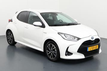 Private Lease - Toyota Yaris - 1.5 Hybrid Style Automaat 5d, Gebruikt, Met garantie (alle), Hybride Elektrisch/Benzine, Yaris