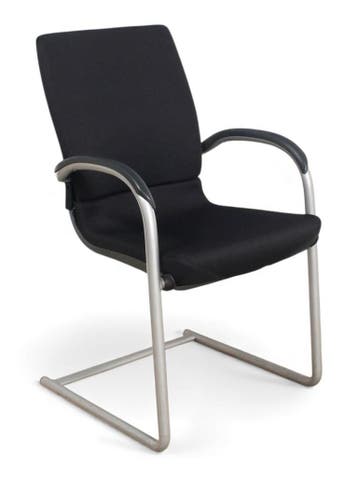 Ahrend 230 vergaderstoel, meegestoffeerde rugleuning, zwa..., Ophalen of Verzenden, Nieuw, Zwart