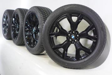 BMW X7 G07 752 21 inch velgen Bridgestone Runflat Winterband, Gebruikt, Velg(en), 21 inch, Winterbanden
