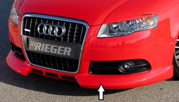 Rieger spoilerlip | A4 (8E) Typ B7: 11.04- (vanaf Facelift), Verzenden, Nieuw, Audi