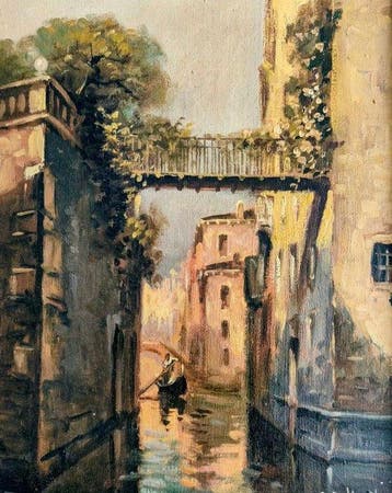 Italiaanse school (XX) - Il Ponte delle Tette - Rio di S.