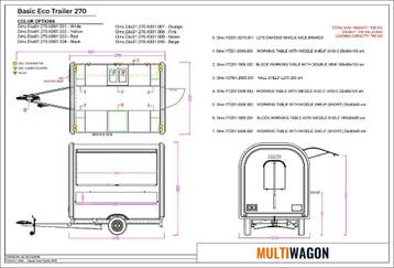 Foodtruck 270 CoC, 740 kg - Foodtrailer - Verkoopwagen, Ophalen