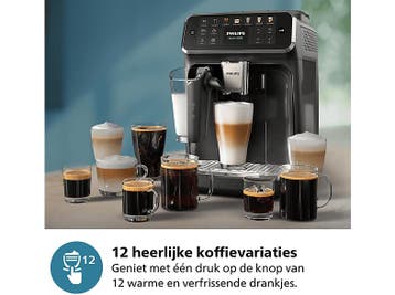 Philips -  Volautomatische Espressomachine Zwart, Witgoed en Apparatuur, Afneembaar waterreservoir, Verzenden, Espresso apparaat