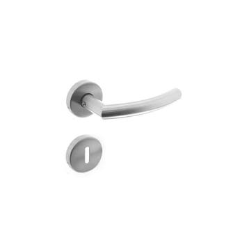 Intersteel Deurkruk Halfrond Hoek 90° op rozet geveerd met, Verzenden, Nieuw