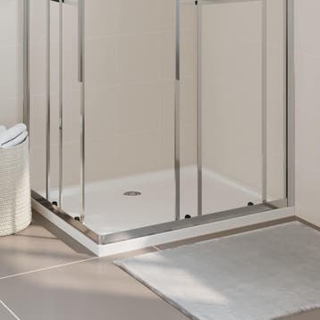 vidaXL Douchebak rechthoekig 80x100 cm ABS, Verzenden, Nieuw
