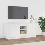 vidaXL Tv-meubel 102x35x45 cm bewerkt hout wit, 100 tot 150 cm, Verzenden, Nieuw, Minder dan 100 cm